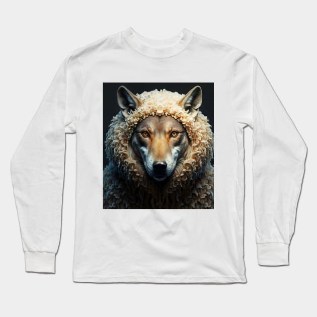 A wolf in sheep's clothing Long Sleeve T-Shirt by bogfl